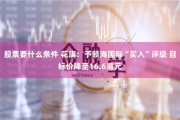 股票要什么条件 花旗：予颐海国际“买入”评级 目标价降至16.6港元