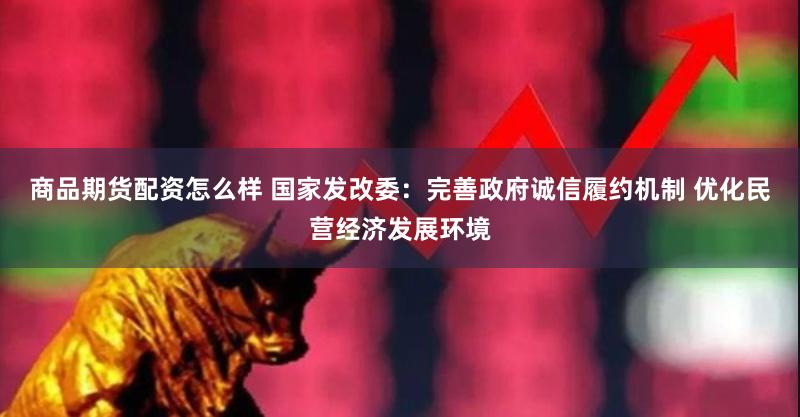 商品期货配资怎么样 国家发改委：完善政府诚信履约机制 优化民营经济发展环境