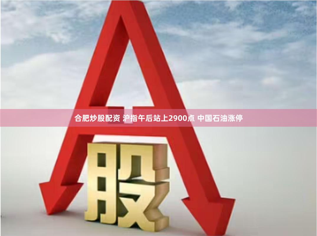 合肥炒股配资 沪指午后站上2900点 中国石油涨停